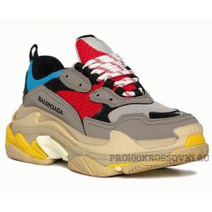 Кроссовки Balenciaga Triple S (Grey/Red/Blue)