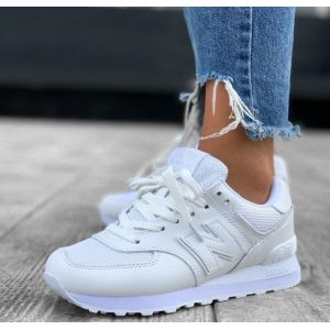 Женские кроссовки New Balance 574 белые