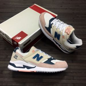 Женские кроссовки New Balance 530 бежево-розовые