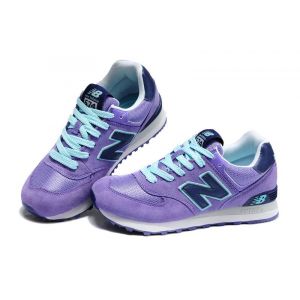 Женские кроссовки New Balance 574 фиолетовые