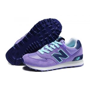 Женские кроссовки New Balance 574 фиолетовые