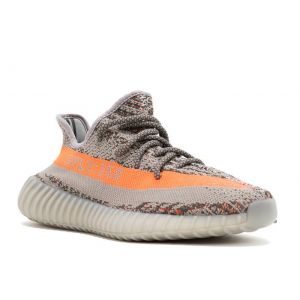 Adidas Yeezy 350 Boost V2 серые с оранжевым