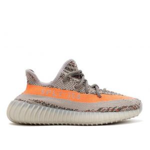 Adidas Yeezy 350 Boost V2 серые с оранжевым