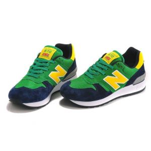 New Balance 670 женские зеленые с желтым