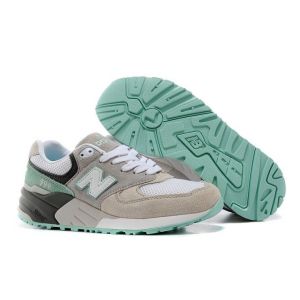 New Balance 999 женские (серые/мятные)