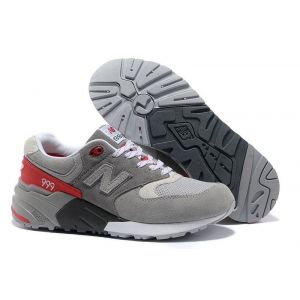 New Balance 999 женские серо-красные